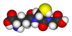 Modelo tridimensional del glutatión